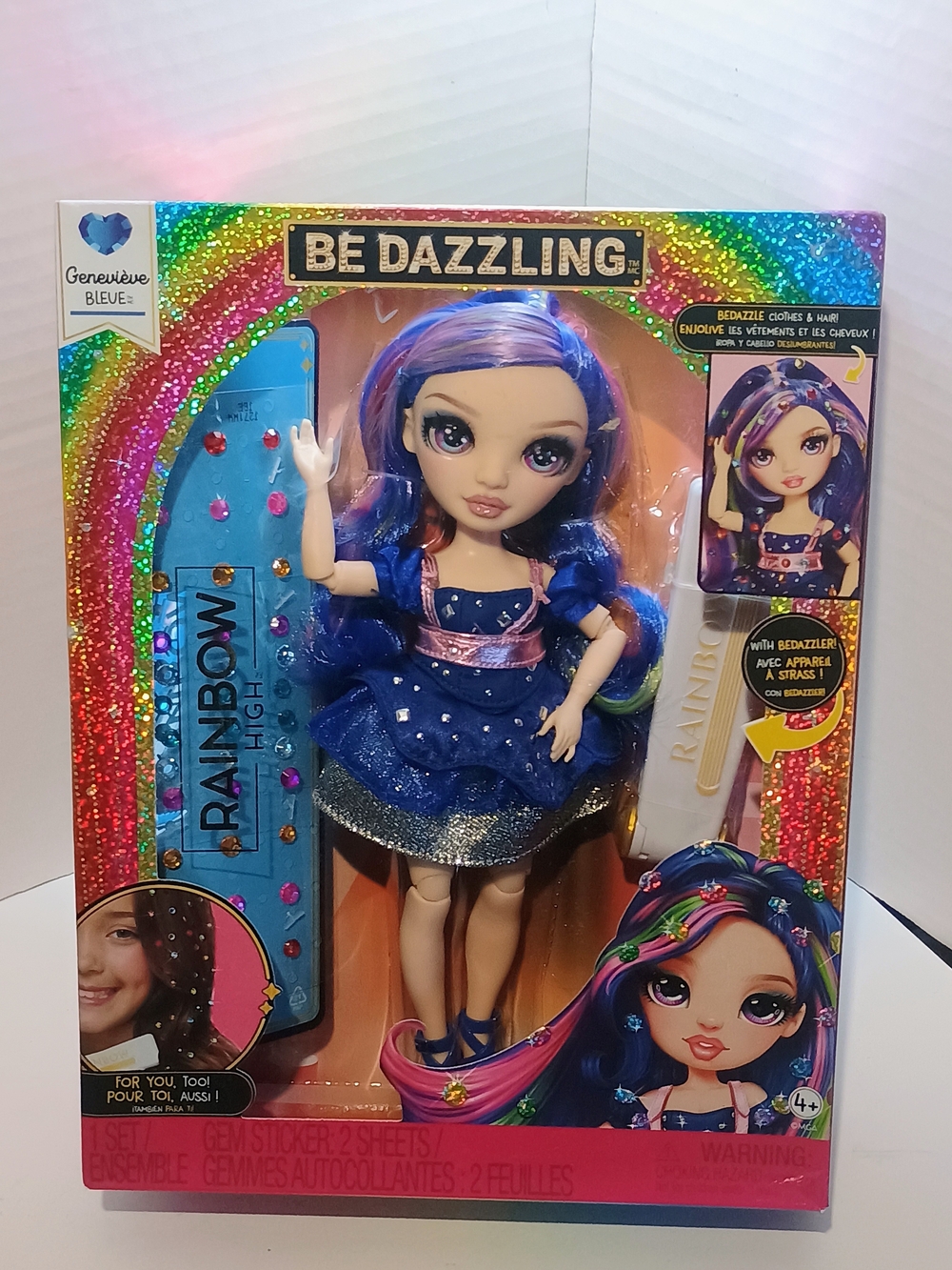 Be Dazzling Genevieve Blue Rainbow High Doll - Blue